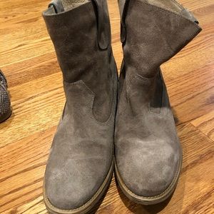 Maiden lane suede ankle boots - like new!